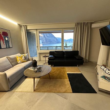 Bellavista Apartment Bissone Luaran gambar
