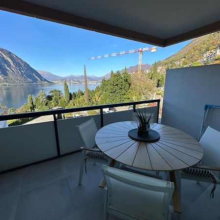 Bellavista Apartment Bissone Luaran gambar