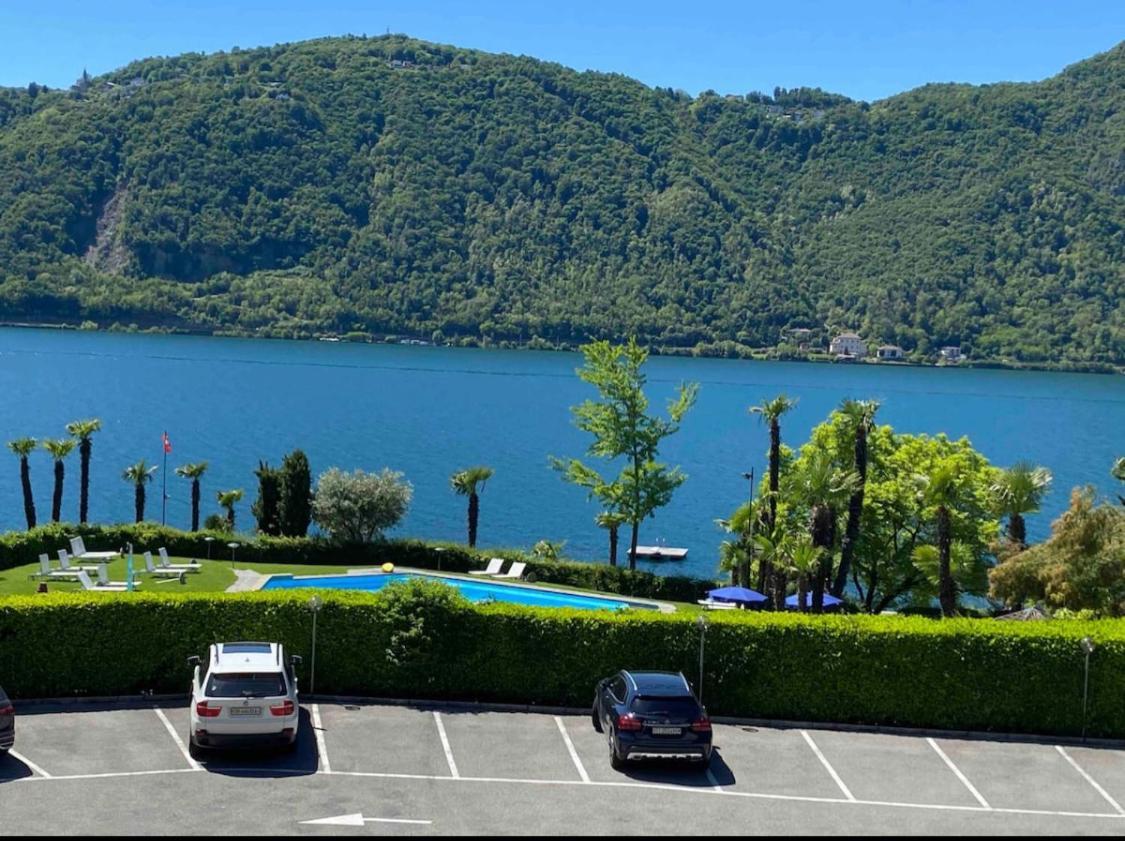 Bellavista Apartment Bissone Luaran gambar
