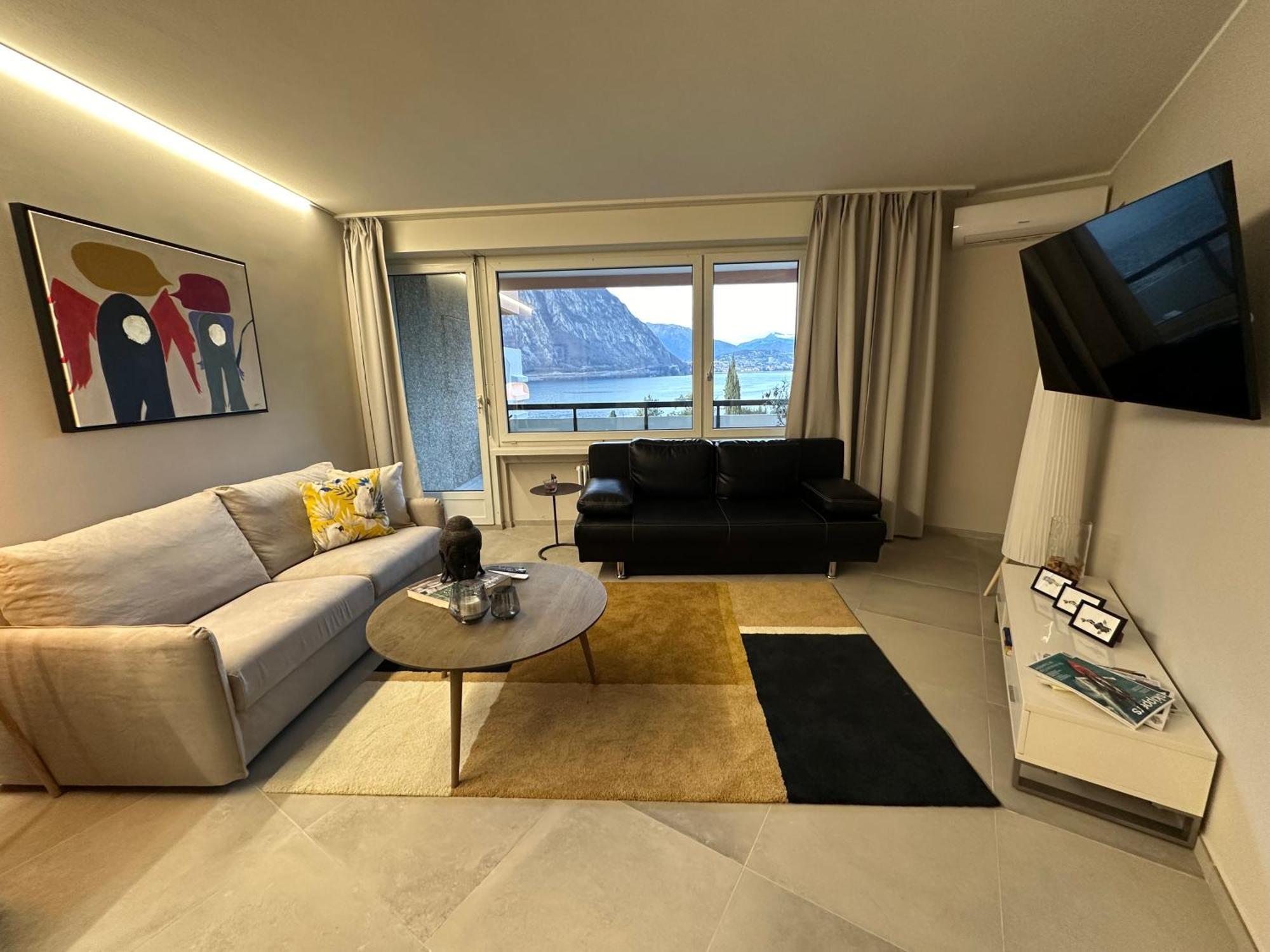 Bellavista Apartment Bissone Luaran gambar