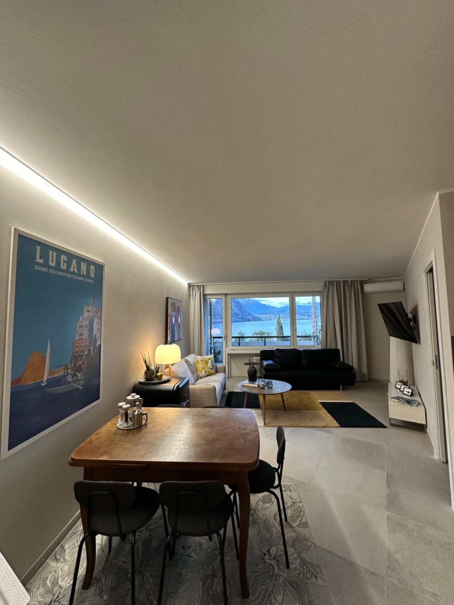 Bellavista Apartment Bissone Luaran gambar